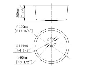 Chậu Rửa Chén Đá Nhân Tạo Tròn Âm Bàn Đá CREAVE G-U0045C - 10 Chậu Rửa Chén Đá Nhân Tạo Tròn Âm Bàn Đá CREAVE G-U0045C - 9