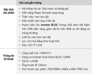 Máy hút mùi Eurosun EH-70AF78W - 4