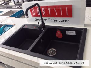 VÒI RỬA CARYSIL G-2551-03/NERA (ĐEN) - 3 CARYSIL G-2551-03/NERA