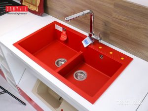 CHẬU RỬA CHÉN CARYSIL TIP2-05/RED (ĐỎ) - 3 CARYSIL TIP2-05/RED