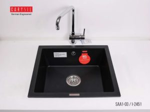 CHẬU RỬA CHÉN CARYSIL SAA1-03/NERA (ĐEN) - 3 CARYSIL SAA1-03/NERA