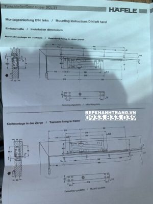 TAY CO THỦY LỰC ÂM HAFELE 931.84.019 DCL31 - 54 TAY CO THỦY LỰC ÂM HAFELE 931.84.019 DCL31 - 53