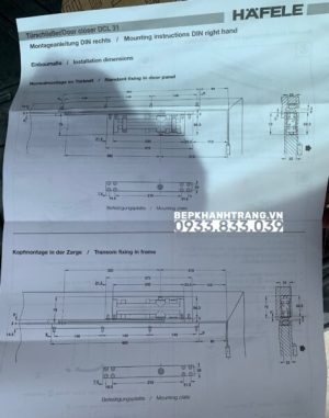 TAY CO THỦY LỰC ÂM HAFELE 931.84.019 DCL31 - 52 TAY CO THỦY LỰC ÂM HAFELE 931.84.019 DCL31 - 51
