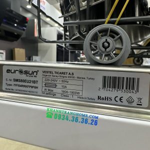 MÁY RỬA BÁT ÂM TOÀN PHẦN EUROSUN SMS80EU21BT SERIAL 8 - 158 MÁY RỬA BÁT ÂM TOÀN PHẦN EUROSUN SMS80EU21BT SERIAL 8 - 157