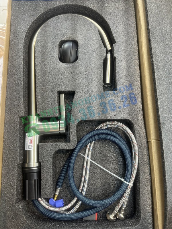 VÒI RỬA BÁT DÂY RÚT KONOX ALTO NICKEL - 78