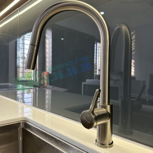 VÒI RỬA BÁT DÂY RÚT KONOX ALTO NICKEL - 54 VÒI RỬA BÁT DÂY RÚT KONOX ALTO NICKEL - 53