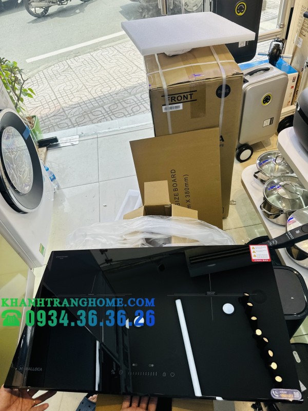 BẾP KÍNH ÂM MALLOCA 1 ĐIỆN VÀ 1 TỪ MH-732 IRN - 39