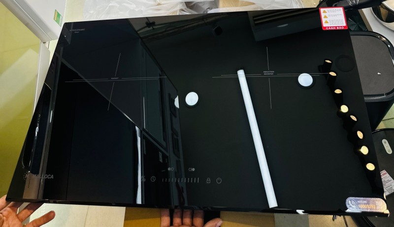 BẾP KÍNH ÂM MALLOCA 1 ĐIỆN VÀ 1 TỪ MH-732 IRN - 43