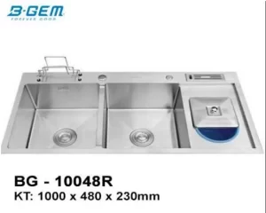 Chậu rửa bát B-GEM INOX BG-10048R - 5 Chậu rửa bát B-GEM INOX BG-10048R - 4