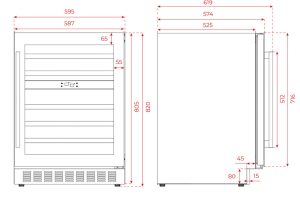 TỦ RƯỢU LẮP ÂM HOẶC ĐỨNG ĐỘC LẬP TEKA RVU 20046 113600008 - 30 TEKA RVU 20046 113600008