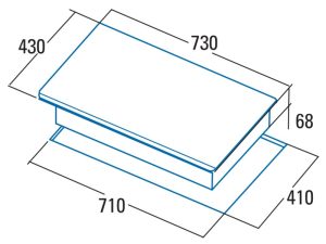 Bếp điện kết hợp từ Cata IT 7002 BK