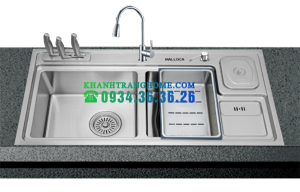 Chậu rửa chén Malloca MS-8804 N - 2 CHẬU RỬA CHÉN MALLOCA MS-8804 N