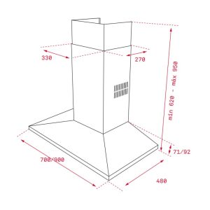 MÁY HÚT KHỬ MÙI TEKA DSS 985 40437010 BỒ ĐÀO NHA - 1 TEKA DSS 985 40437010
