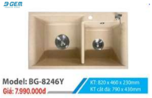 Chậu rửa bát B-GEM BG-8246Y - 7 Chậu rửa bát B-GEM BG-8246Y - 6