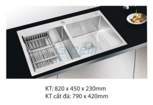 Chậu rửa bát B-GEM INOX BG-8245V - 12 Chậu rửa bát B-GEM INOX BG-8245V - 11