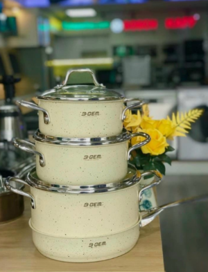 Bộ nồi men đá cao cấp B-Gem BG-868 EVIAN - 14 Bộ nồi men đá cao cấp B-Gem BG-868 EVIAN - 13