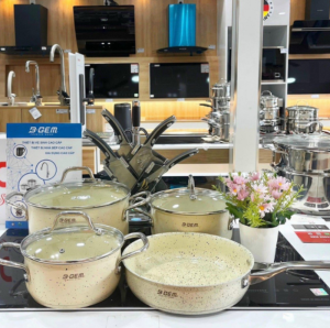 Bộ nồi men đá cao cấp B-Gem BG-868 EVIAN - 16 Bộ nồi men đá cao cấp B-Gem BG-868 EVIAN - 15