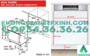 MÁY RỬA BÁT BOSCH BÁN ÂM SMI6EDS57E SERIE |6 13 BỘ nhập khẩu ĐỨC - 3