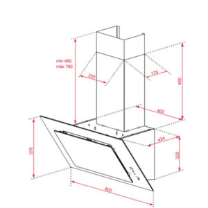 Máy hút mùi Teka DVT 78660 TBS BK |112930041 nhập khẩu TÂY BAN NHA - 3