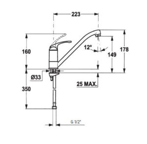 Vòi rửa chén Teka MTP 913 469130210 - 4 Vòi rửa chén Teka MTP 913 469130210 - 3