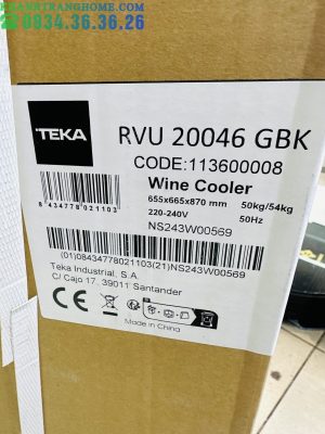 TỦ RƯỢU LẮP ÂM HOẶC ĐỨNG ĐỘC LẬP TEKA RVU 20046 113600008 - 77 TỦ RƯỢU LẮP ÂM HOẶC ĐỨNG ĐỘC LẬP TEKA RVU 20046 113600008 - 76