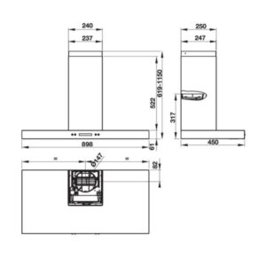 Máy hút mùi áp tường Hafele HH-WI90B 539.81.175 - 32 Máy hút mùi áp tường Hafele HH-WI90B 539.81.175 - 31