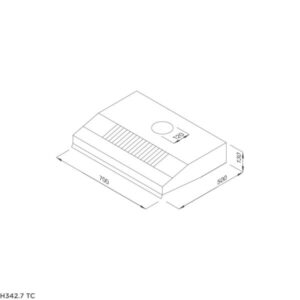 Máy hút mùi Classic Malloca H342.7 TC - 42