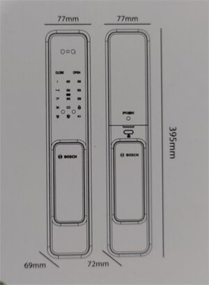 Khóa Cửa Vân Tay Nhận Diện Gương Mặt BOSCH EL600B Gold - 14 Khóa Cửa Vân Tay Nhận Diện Gương Mặt BOSCH EL600B Gold - 13