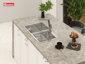 CHẬU RỬA CHÉN BÁT KONOX KN8245DO - 15 CHẬU RỬA CHÉN BÁT KONOX KN8245DO - 14