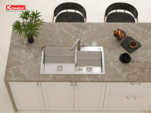 CHẬU RỬA CHÉN BÁT KONOX KN8245DO - 21 CHẬU RỬA CHÉN BÁT KONOX KN8245DO - 20