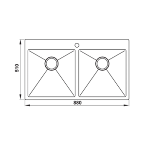 CHẬU RỬA CHÉN HAFELE INOX HS20-SSN2S90 567.20.537 - 7 CHẬU RỬA CHÉN HAFELE INOX HS20-SSN2S90 567.20.537 - 6