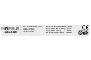 Lò Vi Sóng Kết Hợp Nướng Hafele HM-B38D 538.31.200 - 34 Lò Vi Sóng Kết Hợp Nướng Hafele HM-B38D 538.31.200 - 33