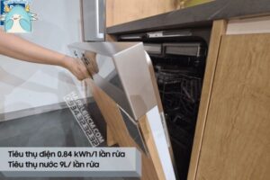 Máy Rửa Chén Âm Bán Phần Bề Mặt Thép Không Gỉ Hafele Hdw-Hi60C 533.23.120 - 85 Máy Rửa Chén Âm Bán Phần Bề Mặt Thép Không Gỉ Hafele Hdw-Hi60C 533.23.120 - 84