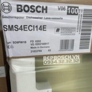 Máy rửa chén bát Bosch SMS4ECI14E series 4 - Hé cửa tự động - 60
