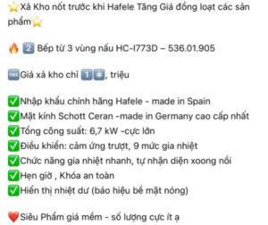 Bếp từ 3 vùng nấu lắp âm Hafele HC-I773D (536.01.905) - 52