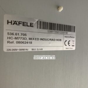 BẾP TỪ KẾT HỢP ĐIỆN HAFELE 3 VÙNG NẤU HC-M773D 536.61.705 - 109 BẾP TỪ KẾT HỢP ĐIỆN HAFELE 3 VÙNG NẤU HC-M773D 536.61.705 - 108