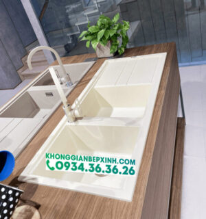 Chậu đá Malloca Bianco K-50062 - 6