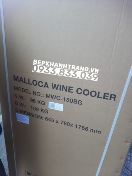 Tủ rượu đứng độc lập hoặc âm tủ Malloca MWC-180BG - 16