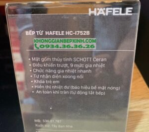 Bếp Từ 2 Vùng Nấu HC-I752B Hafele 536.61.787 - 29 Bếp Từ 2 Vùng Nấu HC-I752B Hafele 536.61.787 - 28