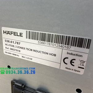 Bếp Từ 2 Vùng Nấu HC-I752B Hafele 536.61.787 - 57 Bếp Từ 2 Vùng Nấu HC-I752B Hafele 536.61.787 - 56