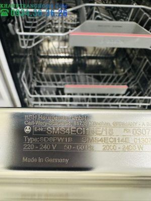 MÁY RỬA BÁT BOSCH SMS4ECI14E SERIE4 TỰ HÉ CỬA SANG TRỌNG VÀ HIỆN ĐẠI - 36 MÁY RỬA BÁT BOSCH SMS4ECI14E SERIE4 TỰ HÉ CỬA SANG TRỌNG VÀ HIỆN ĐẠI - 35