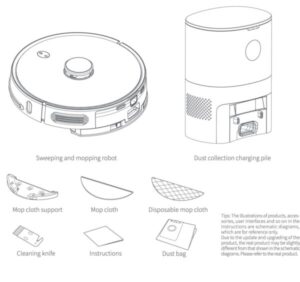 ROBOT HÚT BỤI TỰ ĐỔ RÁC HUBERT HB-A68 PLUS MÀU TRẮNG - CỦA ĐỨC - 15