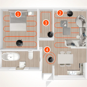 ROBOT HÚT BỤI TỰ ĐỔ RÁC HUBERT HB-A68 PLUS MÀU TRẮNG - CỦA ĐỨC - 9