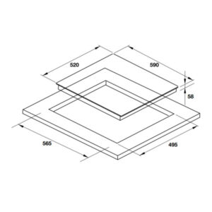 Bếp từ Hafele 3 vùng nấu HC-I6030B 536.61.831 - 5 Bếp từ Hafele 3 vùng nấu HC-I6030B 536.61.831 - 4