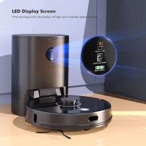 ROBOT HÚT BỤI TỰ ĐỔ RÁC HUBERT HB-A68 PLUS MÀU TRẮNG - CỦA ĐỨC - 13