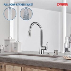 Vòi rửa bát KONOX rút dây KN1902 - 11 Vòi rửa bát KONOX rút dây KN1902 - 10