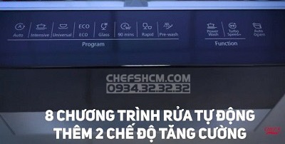 Máy rửa chén độc lập Chefs EH-DW401D - 8