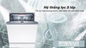 Máy rửa chén âm tủ BOSCH SMV4HCX48E |Serie 4 - 443