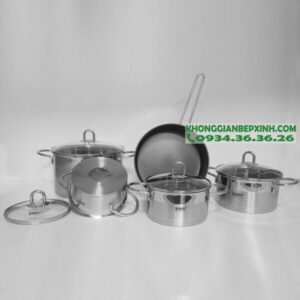 Bộ nồi Kaff cao cấp 5 món Inox 304 KF-ST09304 - 15 Bộ nồi Kaff cao cấp 5 món Inox 304 KF-ST09304 - 14