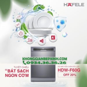 Máy rửa chén độc lập Hafele HDW-F60G 535.29.590 - 324 Máy rửa chén độc lập Hafele HDW-F60G 535.29.590 - 323